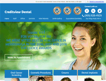 Tablet Screenshot of creditviewdental.com
